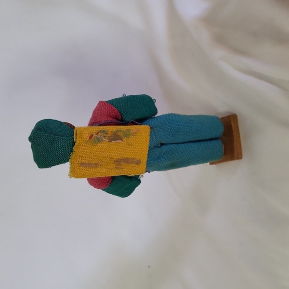 Guatemala Vintage Cloth Doll Handmade - Picture 4 of 12